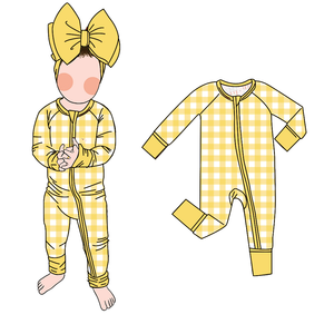 Оптовый заказ: Детский комбинезон-ромпер с двусторонней молнией, принтом, из бамбука, дышащий, моющийся, для новорожденных и детей - Product Image 3