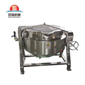 Industrial fish food cooking kettle making machine