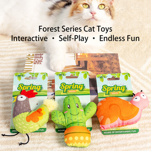 <span class=keywords><strong>Jouet</strong></span> pour chat en coton écologique avec herbe à chat, baguette interactive en peluche pour le jeu autonome, anti-ennui, jouets à mâcher pour chatons en période de dentition - Product Image 5
