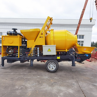 Pompe à béton et mortier diesel pour pierres, équipement de pompage de granulats fins, moteur, productivité 60 m³/h, portée verticale 150 m, portée totale 500 m