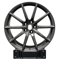 Velg Serat Karbon Forged Deep Dish Concave Ringan 19 20 21 Inch untuk 458 488 F8 SF90 296 GTB Roma