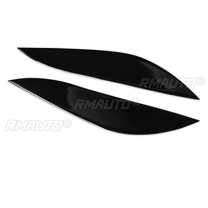 ฝาครอบตกแต่งขอบไฟหน้าสีดำ 1 คู่ สำหรับ Honda Civic 2001 2002 2003 สติ๊กเกอร์ติดขอบไฟหน้า - Product Image 3