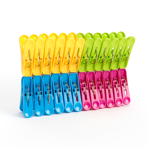 24 Pinzas de Plástico para Ropa, Pinzas de Colores para Tender la Ropa, Pinzas para Colgar Ropa en el Tendedero - Product Image 1