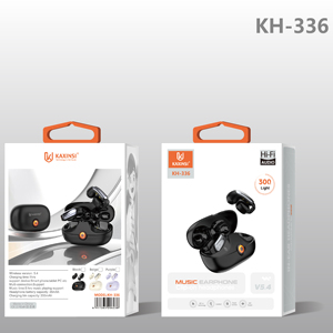 Casque d'écoute sans fil à clipser TWS pour téléphone portable/tablette/ordinateur Mini Sports IPX5 Waterproof KAXINSI KH-336 Noir - Product Image 3