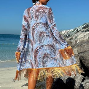 Costume da bagno in Chiffon a tre pezzi da donna Best seller con balze e decorazione con nappe nuovo <span class=keywords><strong>Bikini</strong></span> da 25 anni - Product Image 6