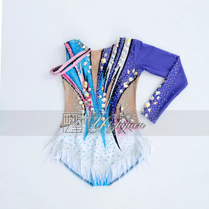 YIZHIJIAN Corsé Ajustado de Gimnasia Artística Ropa de Competición para Mujeres y Niñas, Ropa de <span class=keywords><strong>Patinaje</strong></span> Juvenil Ropa de Danza para Niños - Product Image 3