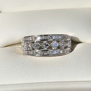 Anello per dito indice a forma di diamante geometrico in stile coreano, gioielli minimalisti da indossare ogni giorno - Product Image 6