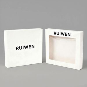 Factory Direct Wholesale Recyclable <b>White</b> <b>Cardboard</b> Printing Folders with Embossing Customizable High-End Packaging - Product Image 1