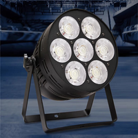 Projecteur LED Par Can professionnel pour scène DJ, 350W, 7 yeux COB, DMX512, IP33, RGBW/UV, en alliage d'aluminium