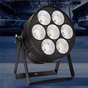 Faro LED <span class=keywords><strong>Par</strong></span> Professionale da 350W con <span class=keywords><strong>7</strong></span> Occhi COB, DMX512, IP33, RGBW/UV, in Lega di Alluminio per Palcoscenico e DJ - Product Image 4