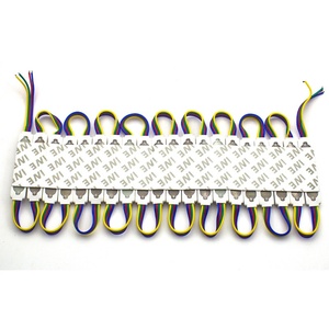 RGB <span class=keywords><strong>LED</strong></span> đăng ký nhân vật sáng mô-đun không thấm nước <span class=keywords><strong>5050</strong></span> IP65 đánh giá đầy màu sắc ép phun DC12V đầu vào ws2811 IC cri90 - Product Image 3