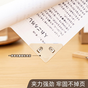Triangle Binder Clip Plastic Office Document Holder With Right Angle Edge For Papers And Files 6x6x4cm - Product Image 3