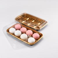 Vente en gros d’emballages alimentaires dorés jetables en PET, boîtes et assiettes à 4/6/8/9 compartiments, respectueux de