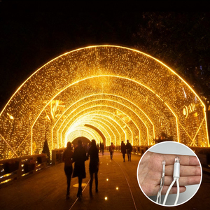 Túnel <span class=keywords><strong>de</strong></span> Luces LED <span class=keywords><strong>de</strong></span> 20m para Exteriores, para Navidad, Festivales <span class=keywords><strong>de</strong></span> Invierno, Ramadán y Halloween, Iluminación <span class=keywords><strong>de</strong></span> Paisajes, Clasificación IP65 - Product Image 1