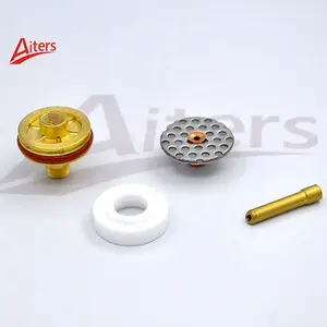 WP17/18/26 TIG 5PCS Glass Cup kit Big Separate Gas lens and Gas Saver Connector TIG Welding Torch Accessories