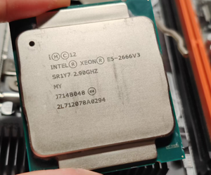 สำหรับ E5-2666 V3 10 คอร์ 2.9GHz 135W ซ็อกเก็ต LGA 2011-3 ซีพียูเซิร์ฟเวอร์ โปรเซสเซอร์ เทคโนโลยีการจำลองเสมือน 64 บิต 22 นาโนเมตร ประสิทธิภาพสูง - Product Image 2