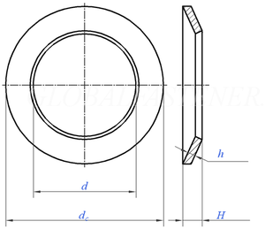 Rondella a Farfalla in Acciaio Inox 304/316 Standard DIN6796, Disco Antiscivolo con Denti <span class=keywords><strong>Interni</strong></span> per Viti M3-M24 - Product Image 2