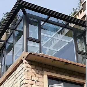 Serre de jardin d'été au design <span class=keywords><strong>moderne</strong></span>, de qualité supérieure, avec structure en aluminium et verre trempé, directement de l'usine, pour villas - Product Image 1