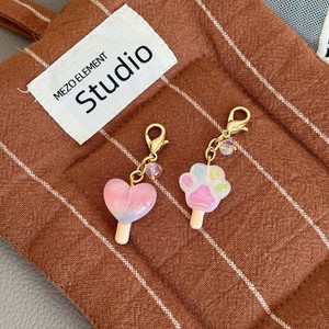 CHENXI Llavero de metal con forma de corazón y piruleta, estilo Kawaii, brillante, para mujer, accesorios para bolso - Product Image 3