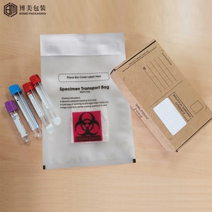 Maßgefertigte Dokumententaschen mit Rückentasche, Auslaufsichere Biohazard-Druckbeutel 95kPa, 6'' X 9 1/8'' Kleine Biobeutel - Product Image 1