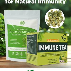 Té Inmunológico Popular de Chinaherbs, Té Herbal Reforzador del Sistema Inmunológico y Bolsitas de Té de Hojas de Guanábana para la Salud, 30g por Bolsita, Empaquetado en Caja - Product Image 6