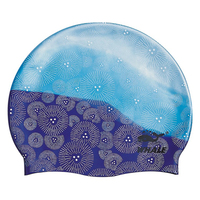 Casquettes de natation en silicone imperméables à haute élasticité avec impression de logo personnalisée OEM ODM et impressions de mode en sérigraphie pour la natation