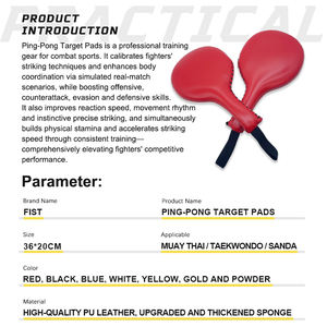 En gros : Cible de frappe au <span class=keywords><strong>pied</strong></span> pour entraînement de <span class=keywords><strong>boxe</strong></span>, Double palettes de frappe pour Taekwondo et Kickboxing, Palettes de frappe de type ping-pong, Palettes de <span class=keywords><strong>boxe</strong></span> - Product Image 3
