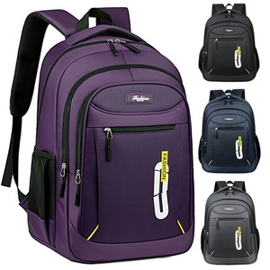 <b>College</b> Student <b>Backpack</b> Waterproof Polyester <b>Backpack</b> Sports for Teens Purple <b>Backpack</b> - Product Image 1