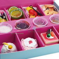 Boîte à gâteaux personnalisée, dessert, collation, chocolat, pique-nique, boîte à trempette, traiteur, plateau cadeau, gaufres, boîtes de boulangerie avec séparateur
