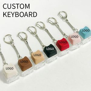 Llavero de teclado DIY con diseño de logotipo personalizado, llavero de tecla, llavero de interruptor antiestrés, llaveros con dijes de interruptor - Product Image 3