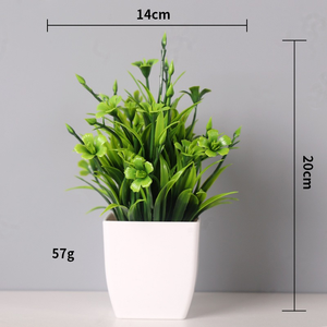 Plantes artificielles en plastique pour la décoration intérieure, plantes vertes pour le bureau, le salon, la chambre, décorations de Noël, décoration de bureau - Product Image 6