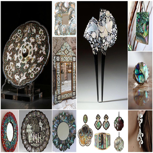 42x16x1,5 мм натуральный белый перламутровый прямоугольный лист ручной работы двойной плоский корпус ювелирные изделия для изготовления драгоценных камней для рукоделия - Product Image 5