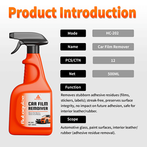 Autoquize Rimuovi Pellicola Auto Ultra Potente, Pulizia Rapida, Rimozione Residui Adesivi e Graffi, 500ml - Product Image 2