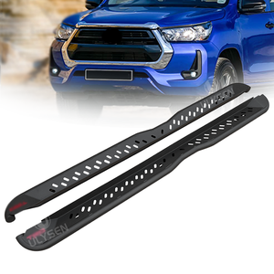 Pedane Laterali in Acciaio al Manganese per Hilux Revo, Barre Pedale in Ferro con Elevata Capacità di Carico - Product Image 2