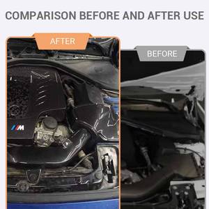 2016 - 2021 Kit de boîte de filtre de tuyau d'admission d'air en Fiber de carbone sèche pour <span class=keywords><strong>N55</strong></span> 3.0T BMW M2 <span class=keywords><strong>M135i</strong></span> M235i M335i Système d'admission d'air froid - Product Image 2