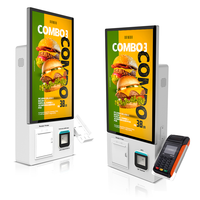 Terminal de Pago con Pantalla Táctil de 21.5 Pulgadas para Pedidos de Autoservicio, Kiosco con Software para Restaurantes y Tiendas de Alimentos