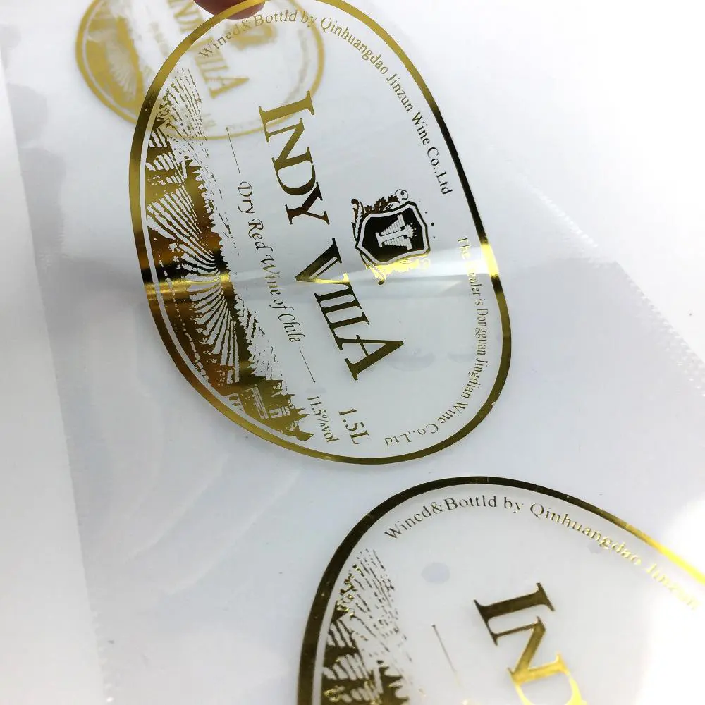 Ucuz özel baskı aromaterapi logo çıkartması özel kokulu mum kavanoz altın folyo etiket etiket