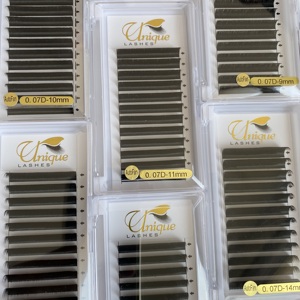 Extensions de <span class=keywords><strong>cils</strong></span> en camélia L M LC LD LB C D CC DD Curl 0.03 0.05 0.07mm en PBT coréen, naturelles, douces, faites à la main, pour un volume accru - Product Image 2
