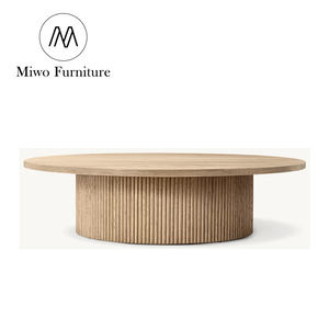 Mesa <span class=keywords><strong>de</strong></span> <span class=keywords><strong>Centro</strong></span> Contemporánea para Sala <span class=keywords><strong>de</strong></span> Estar <span class=keywords><strong>de</strong></span> Hotel <span class=keywords><strong>de</strong></span> Lujo, Base <span class=keywords><strong>de</strong></span> Roble, Mesa <span class=keywords><strong>de</strong></span> Té Moderna con Tapa <span class=keywords><strong>de</strong></span> Mármol Redonda, Mesa <span class=keywords><strong>de</strong></span> Café para Apartamento - Product Image 5