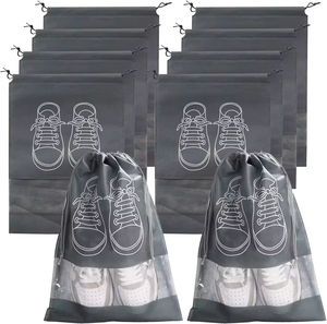 Tas Penyimpanan Sepatu dari Kain Non-woven Khusus, Tas Serut Ramah Lingkungan, Kapasitas Besar, Tahan Air - Product Image 5