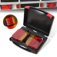 Feux arrière LED rechargeables 12V, magnétiques, sans fil, étanches, pour camping-car, camion, remorque, kit d'avertissement de sécurité pour camion