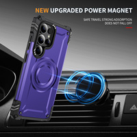 Coque de téléphone magnétique pour Samsung S25Edge S24FE S23 Ultra Plus Support de caméra Housse antichoc résistante aux rayures pour Galaxy A26 A56