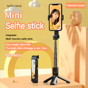Uniean P08J Mini Selfie Stick Với Ánh Sáng Có Thể Gập Lại Điện Thoại Phát Sóng Trực Tiếp Khung Xoay Và Có Thể Tháo Rời Gương - Product Image 2