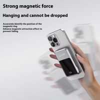 RUNCEIN Batterie externe compacte 2-en-1 à charge magnétique sans fil 10000mAh 66W, câble intégré, pour tous les téléphones – Meilleure vente