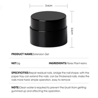 Transparent Fiber fix gel verre constructeur ongles polisih gel ongles réparation extension Sculpture Construction gel dur OEM marque privée
