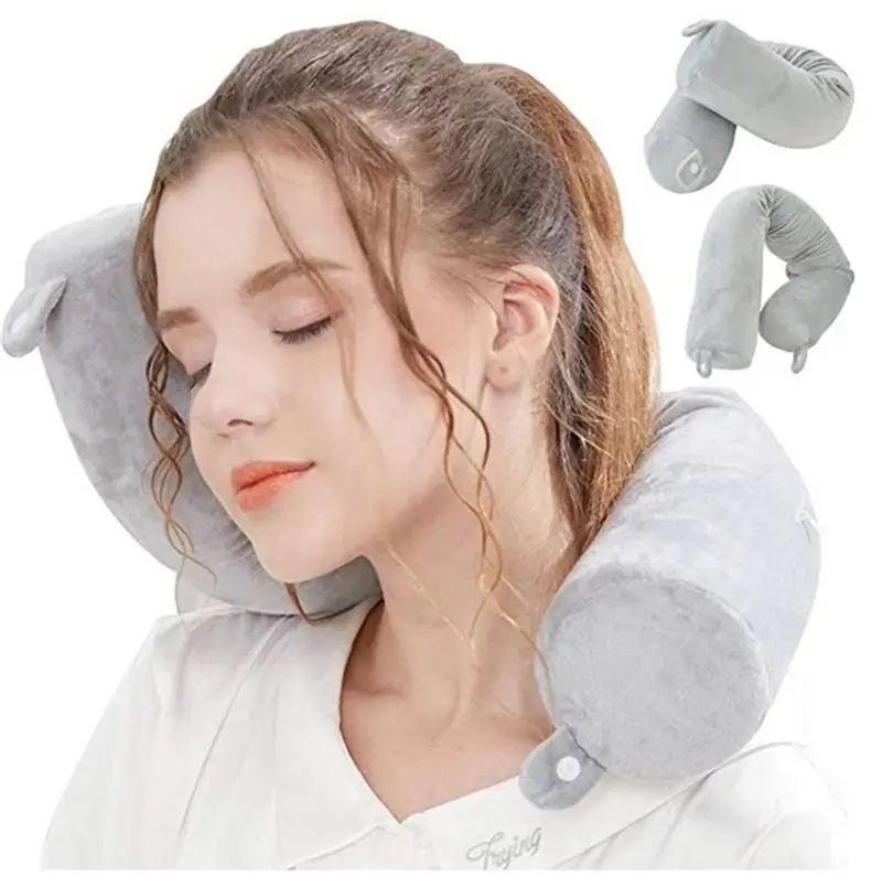 Cuscino da viaggio Twist in Memory Foam cuscino per la schiena della gamba dell'ufficio domestico supporto per il collo cuscino da viaggio per aereo