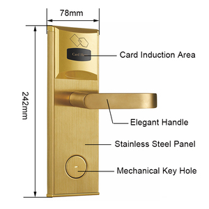 ระบบล็อคประตูโรงแรมแบบไร้กุญแจด้วยบัตร RFID สแตนเลสสตีล พร้อมซอฟต์แวร์จัดการฟรี สำหรับรีสอร์ท รุ่น DSR101 - Product Image 4