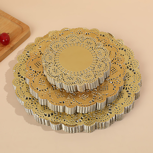 250 pièces de napperons ronds en dentelle blanche, sous-verres, napperons de <span class=keywords><strong>table</strong></span>, napperons à gâteau, napperons en papier, pour emballage cadeau de mariage, décoration de <span class=keywords><strong>table</strong></span> d'anniversaire et de Noël, et projets DIY - Product Image 5