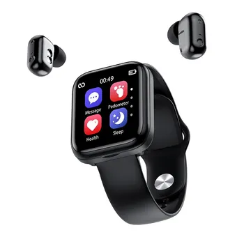Bluetooth 2 in 1 TWS Earbuds smartwatch Wireless Earphone Hand Watch Pedometer Wristband x5 smart watch with earbuds