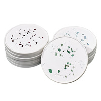 Sous-verres en pierre naturelle signes du zodiaque, sets de table résistants à la chaleur, design moderne et minimaliste, usage domestique, vente en gros